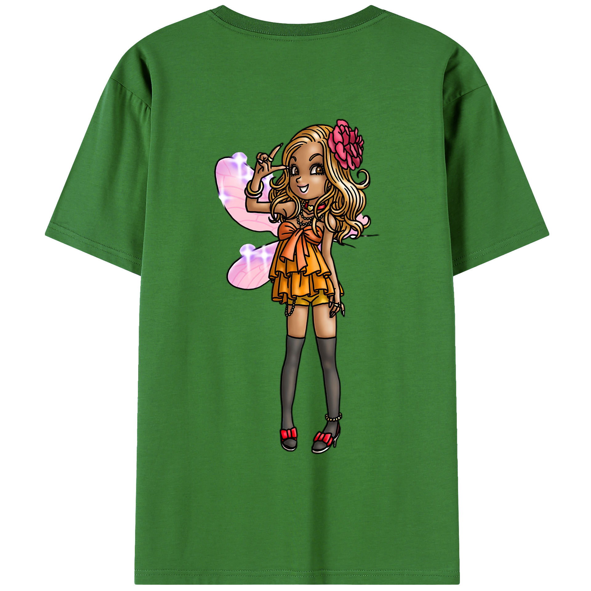 （画像用） ドラゴンクエスト Doragon Kuesuto Dragon Quest レディース半袖Tシャツ(バックプリント)